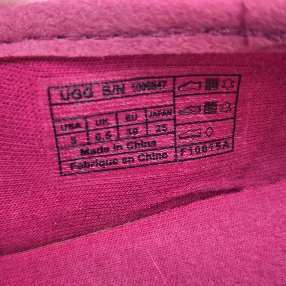Ugg Australia Syleste Scallop Women's Pink Patterned Espadrilles Sz 8 - Picture 3 of 9